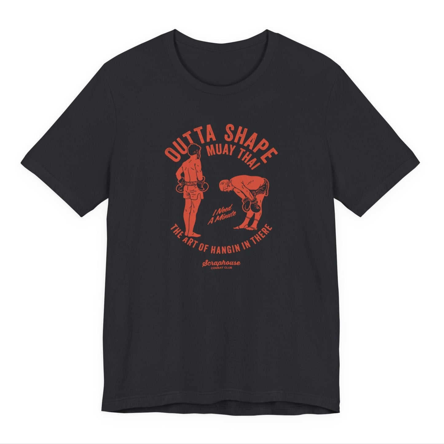 OUTTA SHAPE GLORY TEE  (VINTAGE BLACK)