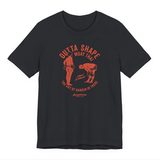 OUTTA SHAPE GLORY TEE  (VINTAGE BLACK)