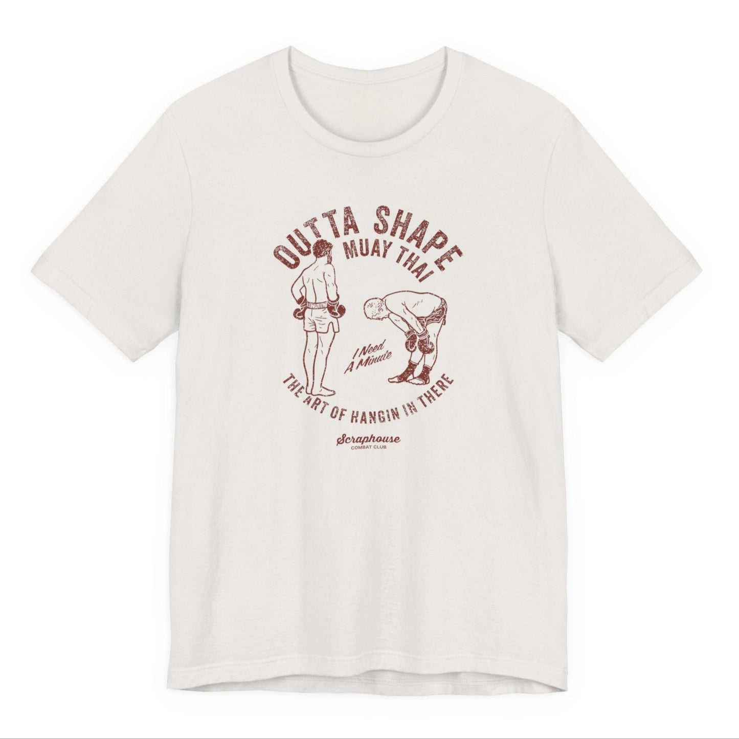 OUTTA SHAPE GLORY TEE  (VINTAGE WHITE)
