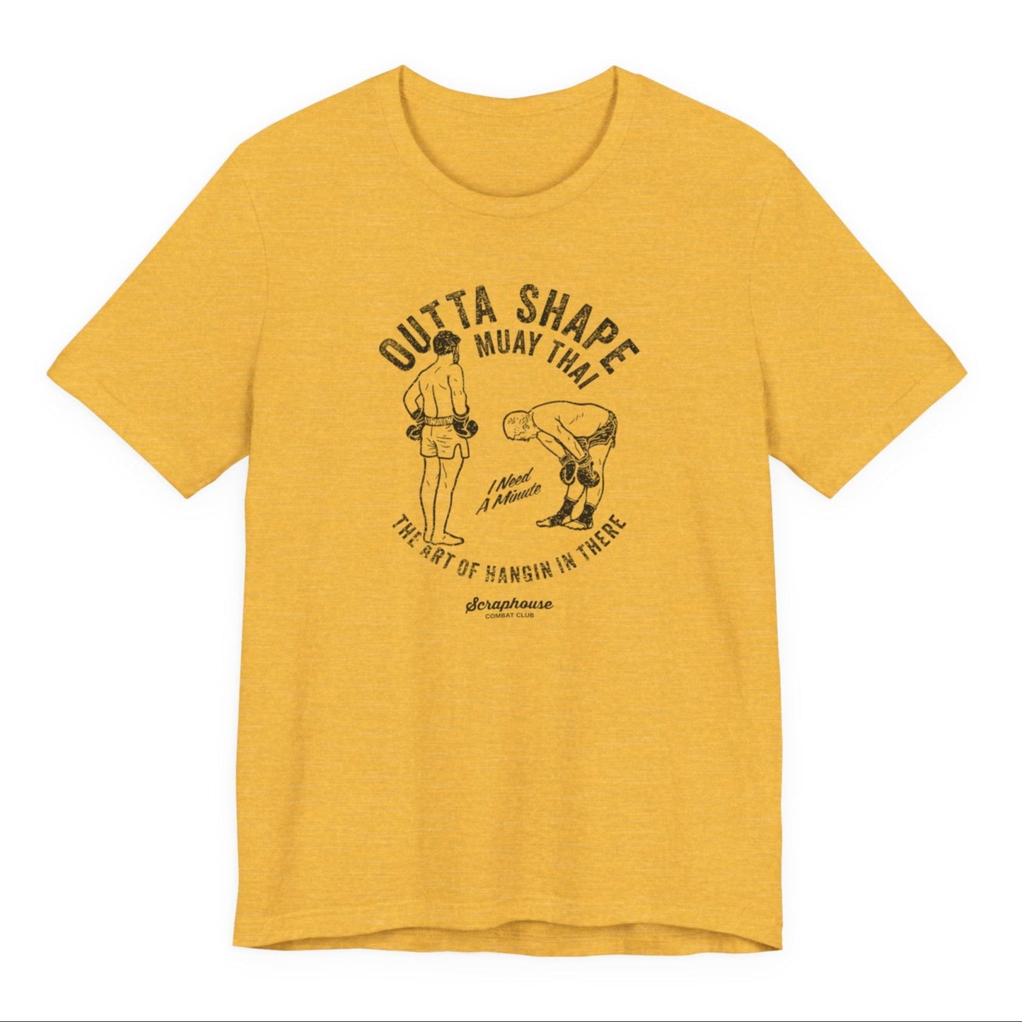OUTTA SHAPE GLORY TEE  (YELLOW)