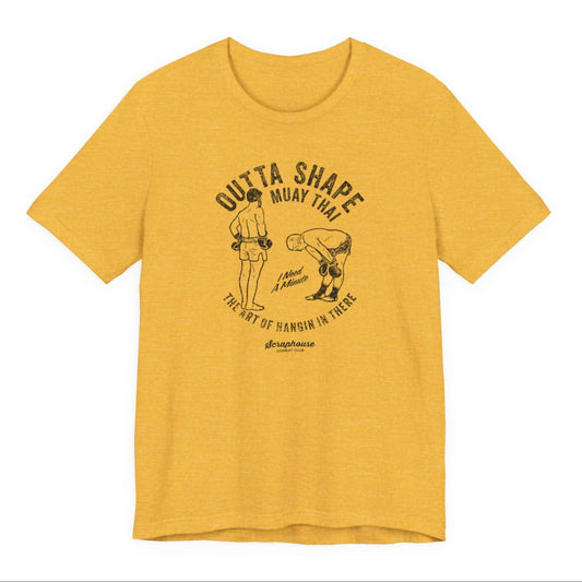 OUTTA SHAPE GLORY TEE  (YELLOW)