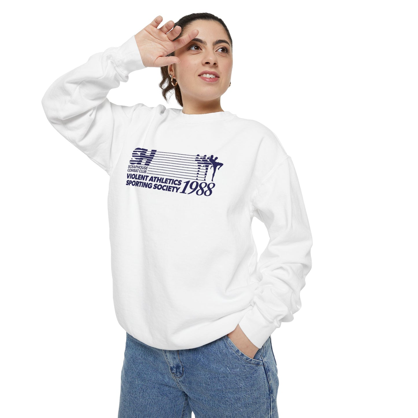 VIOLENT ATHLETICS SWEATSHIRT (WHITE)