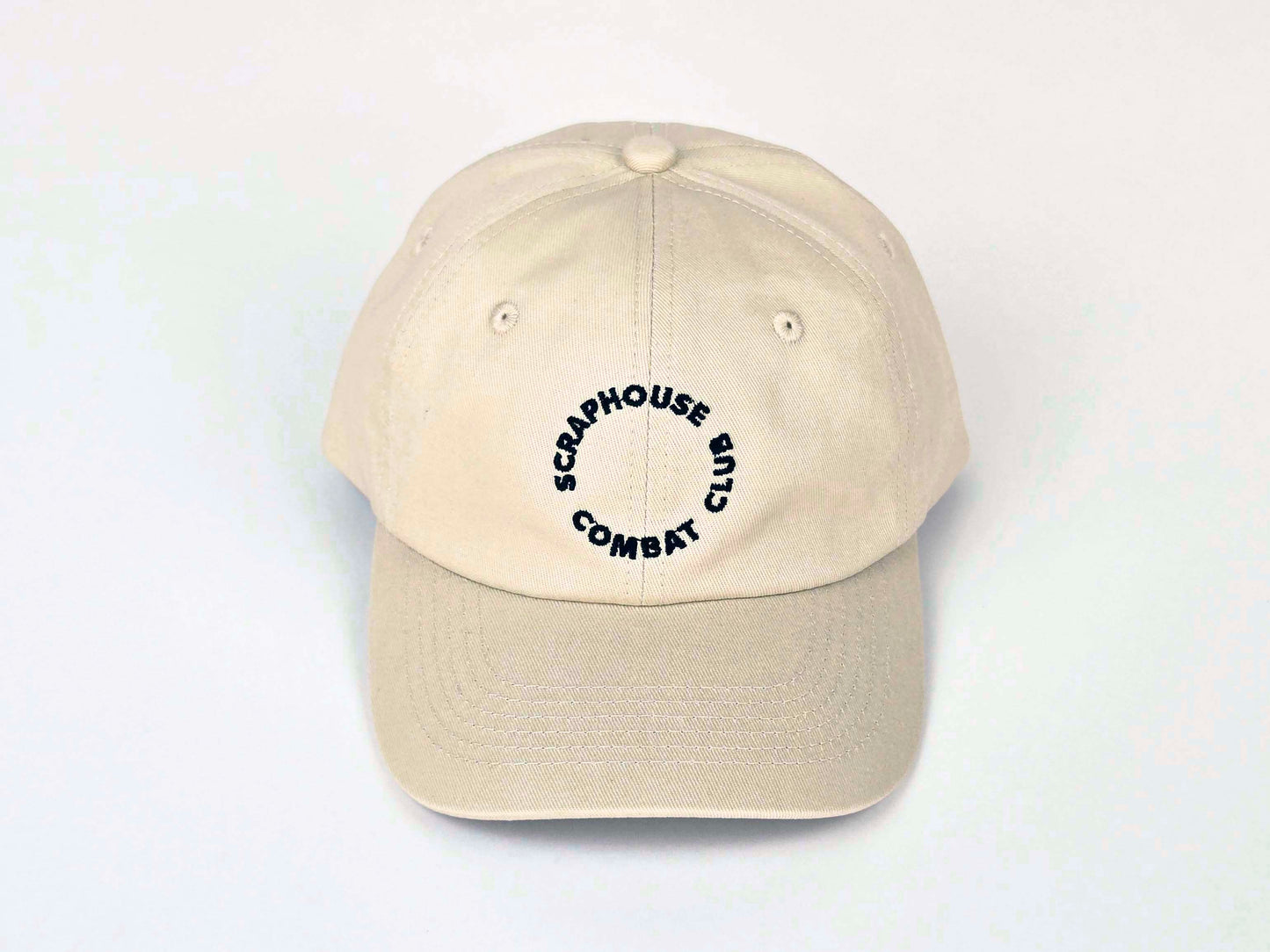CIRCLE DAD HAT (BEIGE/BLACK)