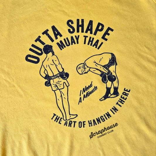 OUTTA SHAPE GLORY TEE  (YELLOW)