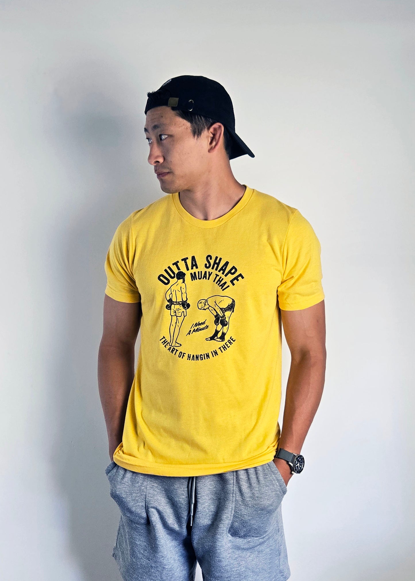 OUTTA SHAPE GLORY TEE  (YELLOW)