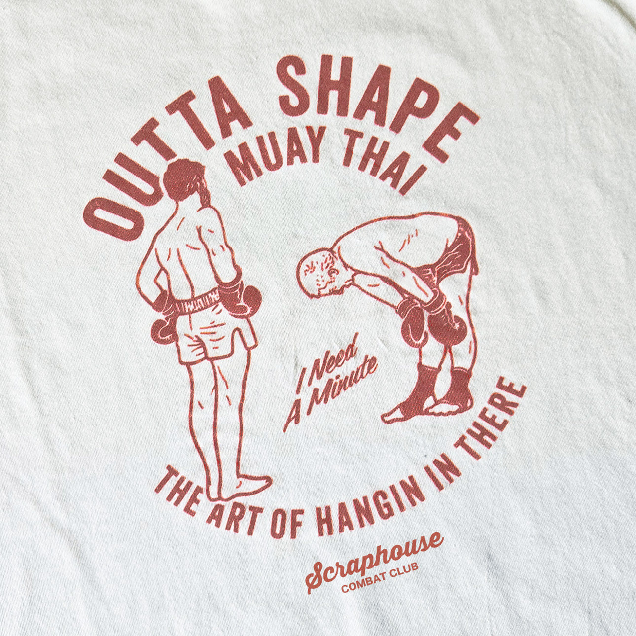 OUTTA SHAPE GLORY TEE (VINTAGE WHITE)
