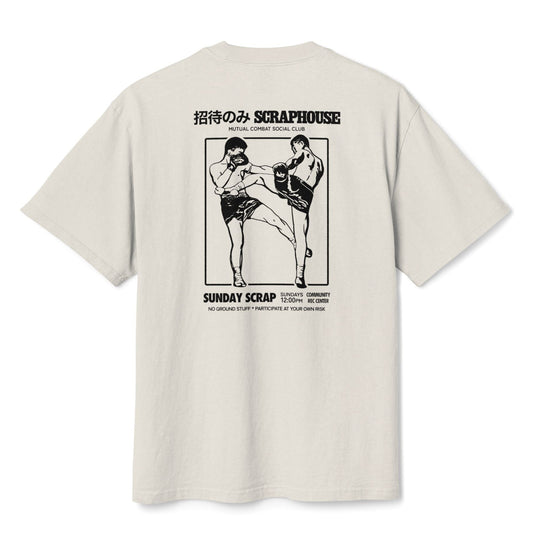 SUNDAY SCRAP TEE (BONE)