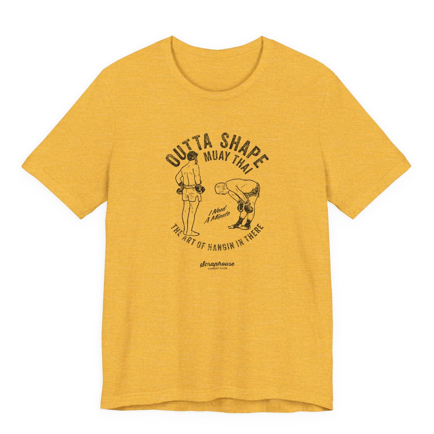 OUTTA SHAPE GLORY TEE  (YELLOW)