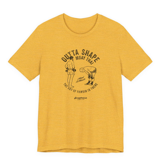 OUTTA SHAPE GLORY TEE  (YELLOW)