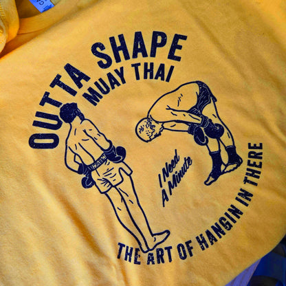OUTTA SHAPE GLORY TEE  (YELLOW)