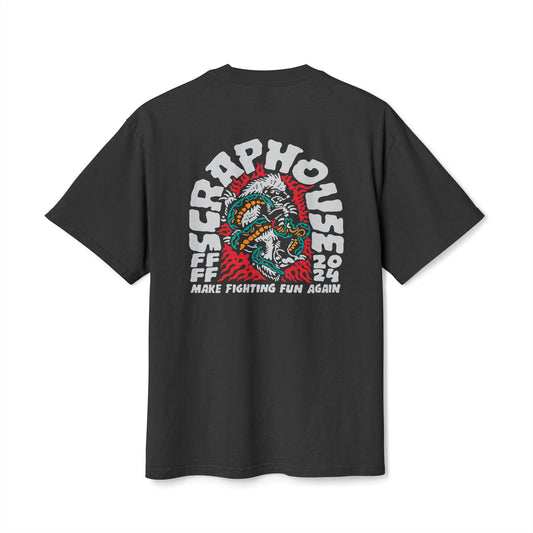 MAKE FIGHTING FUN AGAIN OVERSIZED TEE (FADED BLACK)