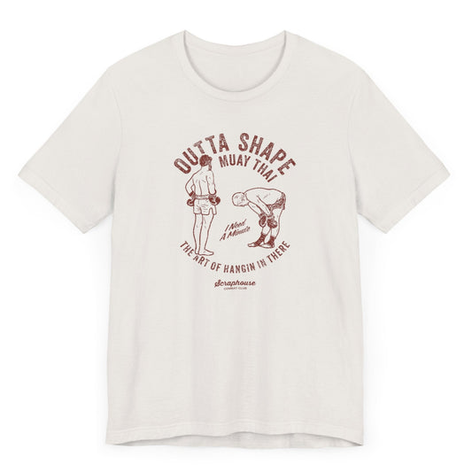 OUTTA SHAPE GLORY TEE  (VINTAGE WHITE)