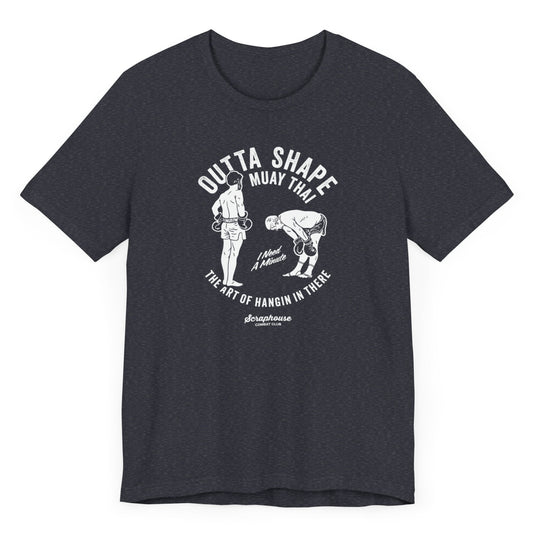 OUTTA SHAPE GLORY TEE (NAVY HEATHER)