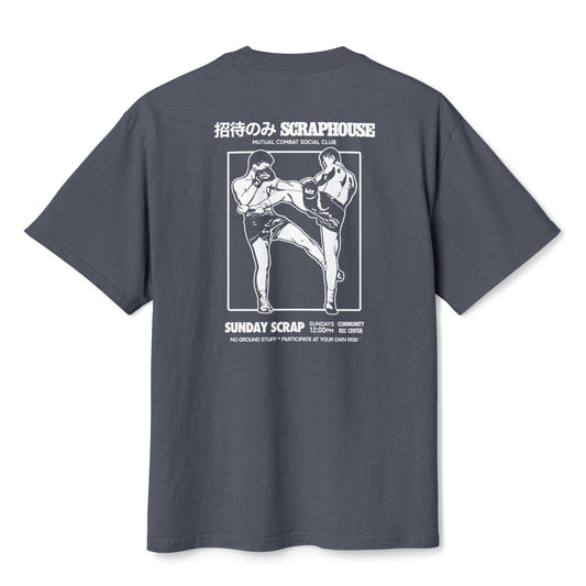 SUNDAY SCRAP TEE (INDIGO)