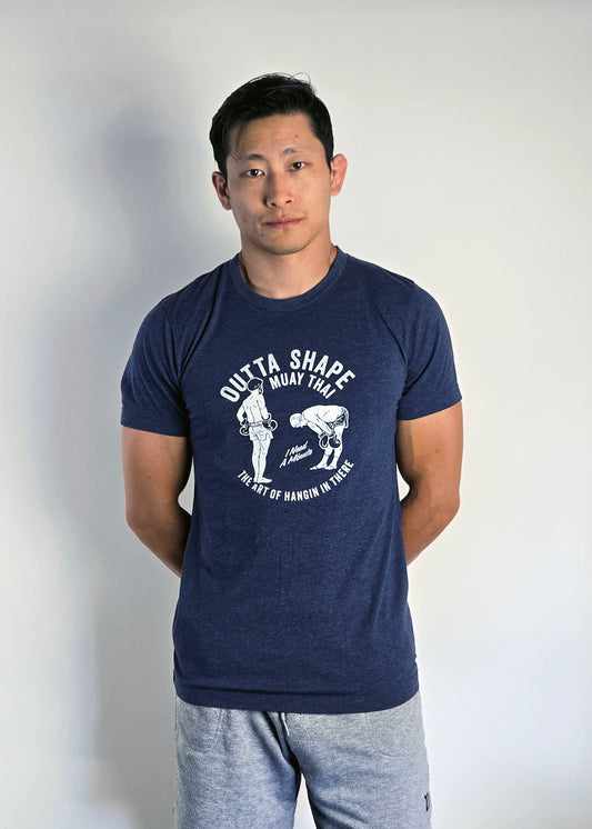 OUTTA SHAPE GLORY TEE (NAVY)
