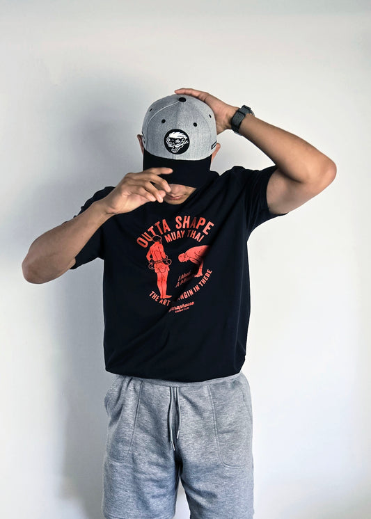 OUTTA SHAPE GLORY TEE (VINTAGE BLACK)