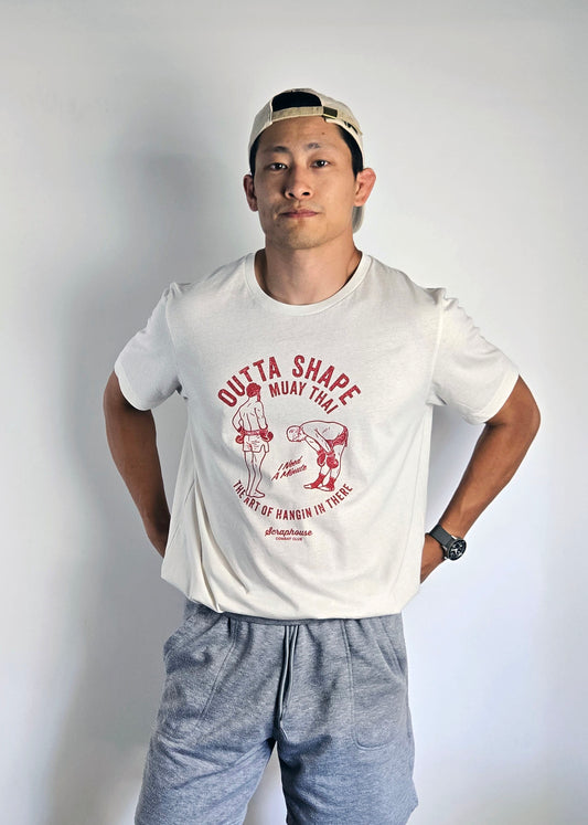 OUTTA SHAPE GLORY TEE (VINTAGE WHITE)