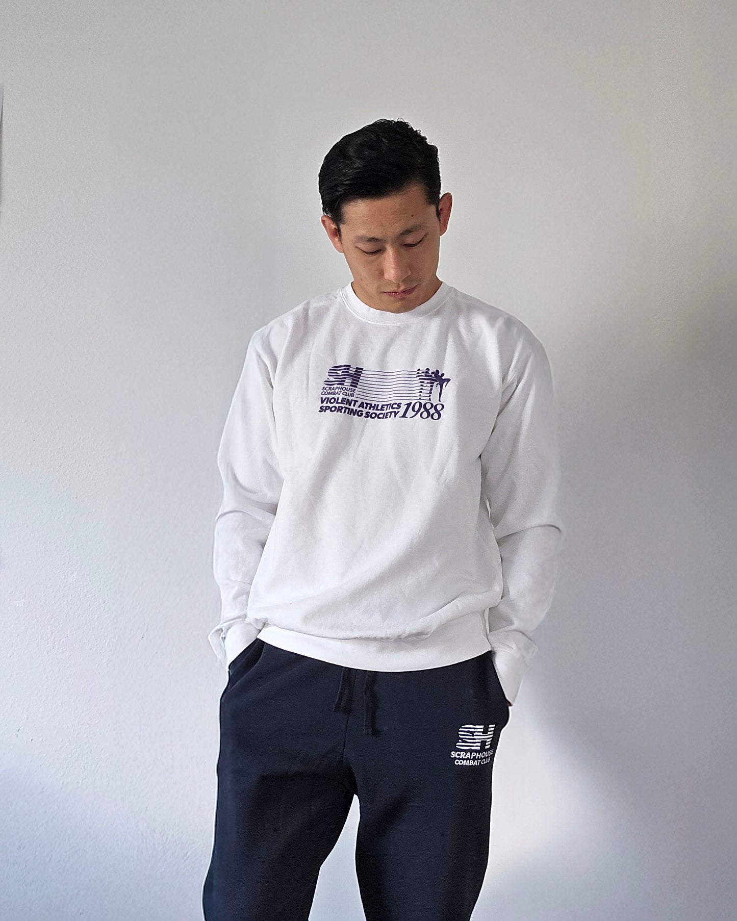 VIOLENT ATHLETICS SWEATSHIRT (WHITE)
